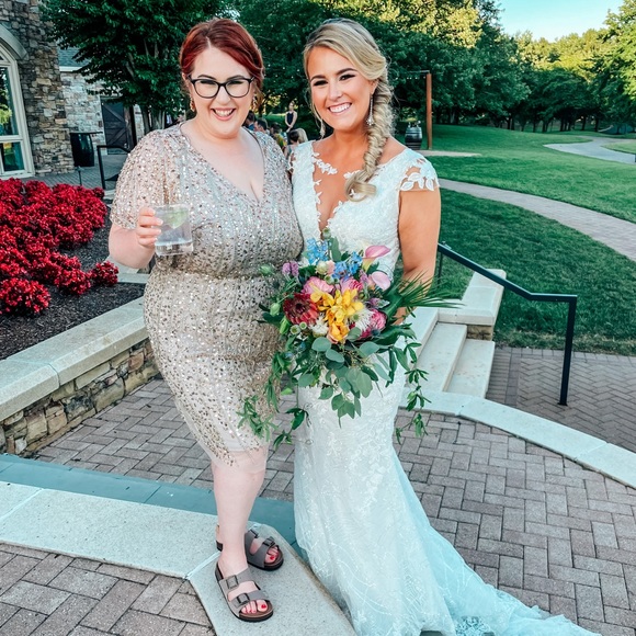 Adrianna Papell gold gown - Picture 6 of 6